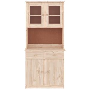 vidaXL Hoge kast ALTA 77x35x165 cm massief grenenhout