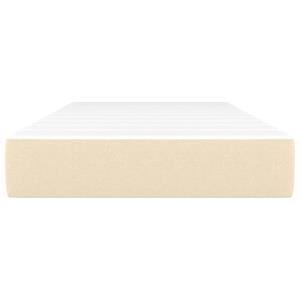 vidaXL Pocketveringmatras 90x190x20 cm stof crèmekleurig