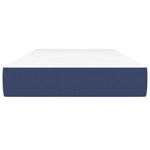 vidaXL Pocketveringmatras 90x200x20 cm stof blauw