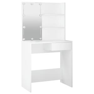 vidaXL Kaptafel met LED-verlichting 74,5x40x141 cm wit