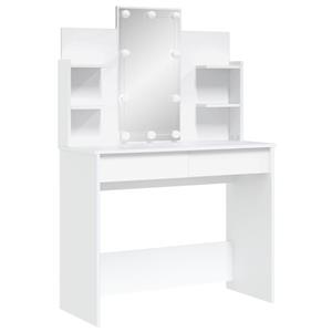 vidaXL Kaptafel met LED-verlichting 96x40x142 cm wit