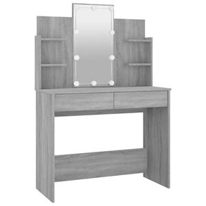 vidaXL Kaptafel met LED-verlichting 96x40x142 cm grijs sonoma eiken