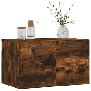 vidaXL Wandkast 60x36,5x35 cm bewerkt hout gerookt eikenkleurig