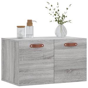 vidaXL Fächerschrank Wandschrank Grau Sonoma 60x36,5x35 cm Holzwerkstoff (1-St)