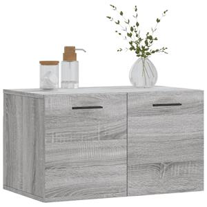 vidaXL Wandkast 60x36,5x35 cm bewerkt hout grijs sonoma eikenkleurig