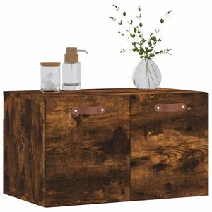 vidaXL Wandkast 60x36,5x35 cm bewerkt hout gerookt eikenkleurig