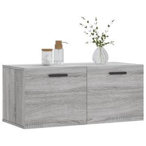 vidaXL Fächerschrank Wandschrank Grau Sonoma 80x36,5x35 cm Holzwerkstoff (1-St)