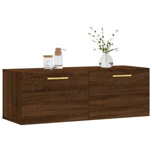 vidaXL Fächerschrank Wandschrank Braun Eichen-Optik 100x36,5x35 cm Holzwerkstoff (1-St)