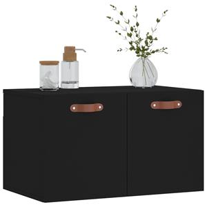 vidaXL Kleiderschrank Wandschrank Hängeschrank Aufbewahrung Schwarz 60x36,5x35 cm Holzwerkst