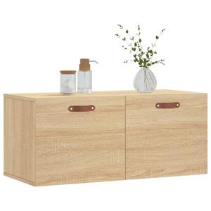 vidaXL Kleiderschrank Wandschrank Hängeschrank Aufbewahrung Sonoma-Eiche 80x36,5x35 cm Holzw