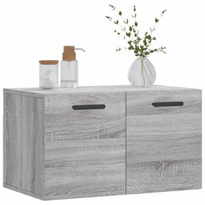 vidaXL Wandkast 60x36,5x35 cm bewerkt hout grijs sonoma eikenkleurig