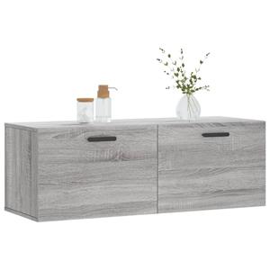 vidaXL Kleiderschrank Wandschrank Hängeschrank Aufbewahrung Grau Sonoma 100x36,5x35 cm Holzw