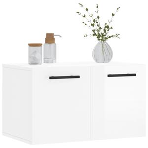 vidaXL Kleiderschrank Wandschrank Hängeschrank Aufbewahrung Hochglanz-Weiß 60x36,5x35 cm Hol