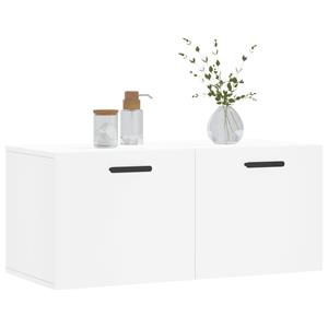 vidaXL Kleiderschrank Wandschrank Hängeschrank Aufbewahrung Weiß 80x36,5x35 cm Holzwerkstoff