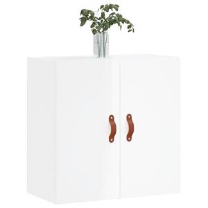 vidaXL Fächerschrank Wandschrank Hochglanz-Weiß 60x31x60 cm Holzwerkstoff (1-St)