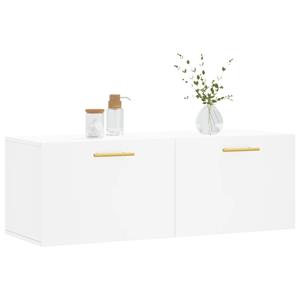 vidaXL Kleiderschrank Wandschrank Hängeschrank Aufbewahrung Weiß 100x36,5x35 cm Holzwerkstof