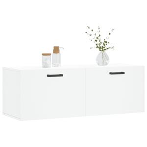 vidaXL Kleiderschrank Wandschrank Hängeschrank Aufbewahrung Weiß 100x36,5x35 cm Holzwerkstof