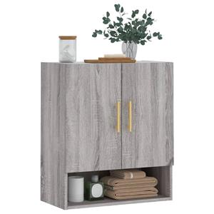 vidaXL Fächerschrank Wandschrank Grau Sonoma 60x31x70 cm Holzwerkstoff (1-St)