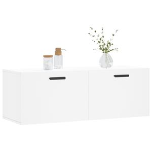 vidaXL Kleiderschrank Wandschrank Hängeschrank Aufbewahrung Weiß 100x36,5x35 cm Holzwerkstof