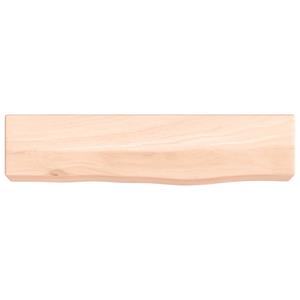 vidaXL Wandschap 40x10x6 cm onbehandeld massief eikenhout