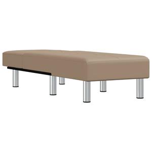 vidaXL Chaiselongue Chaiselongue Capuccino-Braun Kunstleder, 1 Teile