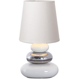 Näve Tafellamp Stoney met keramieken voet en textielen kap, 1xe14/max.40 w (1 stuk)