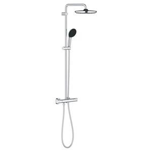 Grohe Vitalio Start 250 douchesysteem thermostatisch hoofddouche 1 straalsoort en handdouche 2 straalsoorten chroom 26677001