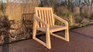 Loods XL Douglashouten tuinstoel met latten Elbo