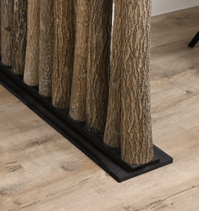 Decoratietakken Linde Roomdivider Vita | Met zwarte voet | H165cm