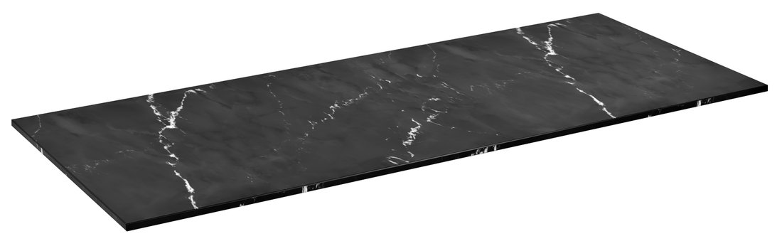 Sapho Skara wastafelblad solid surface 100cm zwart