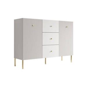 Meubella Dressoir Vermont - Wit - 135 cm