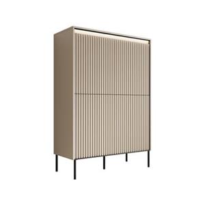 Meubella Dressoir Timoteo - Beige - 98 cm - Hoog