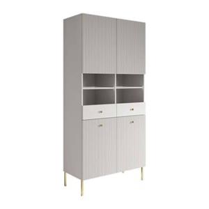 Meubella Vitrinekast Vermont - Wit - 90 cm