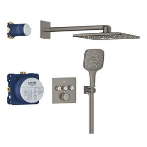 Inbouw Mengkraan Grohe Smartcontrol Vierkant Donker Grijs