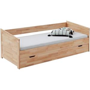 Relita Funktionsbett "Funktionsbett Nina", Funktionsbett mit Bettschublade, Buche massiv lackiert