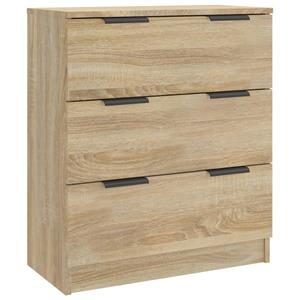 vidaXL 3 st Dressoirs bewerkt hout sonoma eikenkleurig