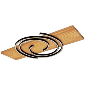 ECO-Light 9180-PL1-30 WO RIFIA LED-Deckenleuchte LED EEK: E (A - G) 18W Holz, Schwarz