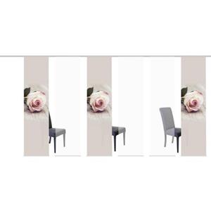 HOME WOHNIDEEN Paneelgordijn ROSIES HxB: 245x60, inclusief bevestigingsmateriaal (6 stuks)