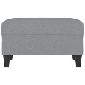 vidaXL Voetenbank 70x55x41 cm stof lichtgrijs