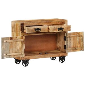 vidaXL Dressoir 80x30x65 cm massief ruw mangohout