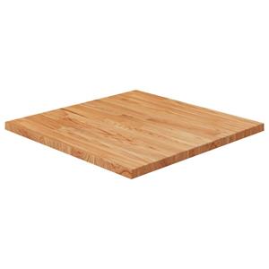 VidaXL Tafelblad vierkant 60x60x2,5cm massief eiken lichtbruin