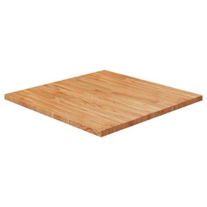 VidaXL Tafelblad vierkant 70x70x2,5cm massief eiken lichtbruin