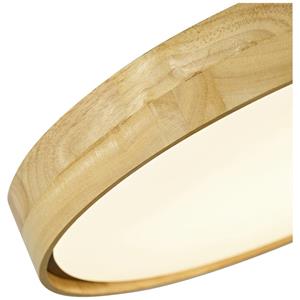 ECO-Light 9380L WO PUINEN LED-Deckenleuchte LED 24W Holz, Schwarz