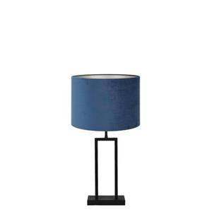 Light & Living Tafellamp Shiva|Velours - Zwart|Blauw - Ã30x62cm