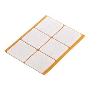 Fix-O-Moll Meubelviltglijders Zelfklevend Wit 32x32mm 6 St