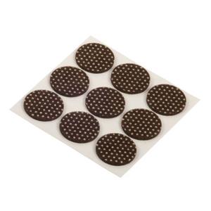 Fix-O-Moll Anti-slip Meubelviltglijders Zelfklevend Bruin 25mm 9 St
