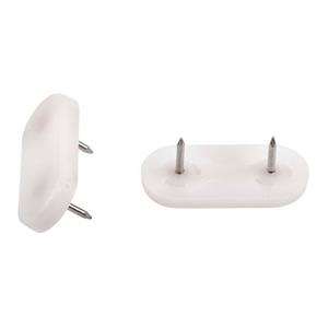 Fix-O-Moll Meubelglijder Met Nagel Kunststof Wit 45x20mm 4 St