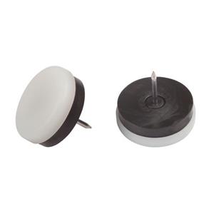 Fix-O-Moll Meubelglijder Met Nagel Kunststof Wit 30mm 4 St
