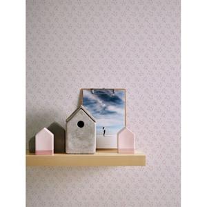 Livingwalls Behang Bloemmotief Crème, Roze En Beige - 53 Cm X 10,05 M - As-390743