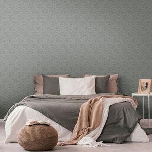 Livingwalls Behang Effen Zilver, Zwart En Metallic - 53 Cm X 10,05 M - As-391744